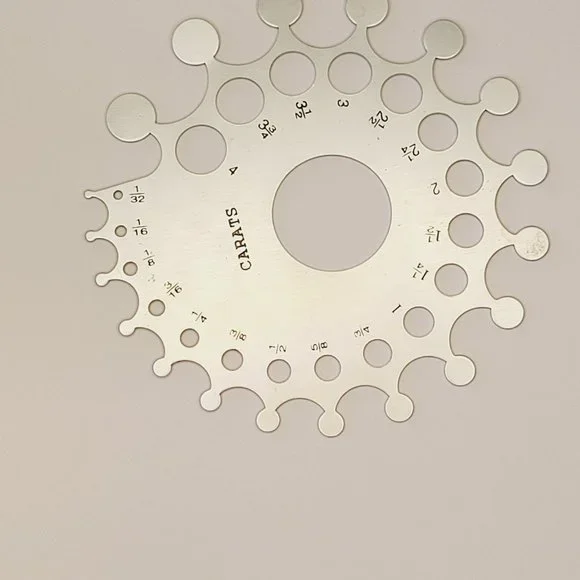 Diamond and Gemstone Measuring Gauge Carats and Millimeters - Picture 2 of 4